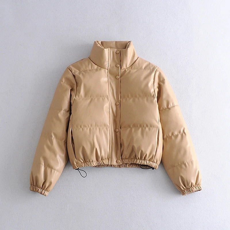 Harajuku Style Imitation Fur Cotton Jacket for Women