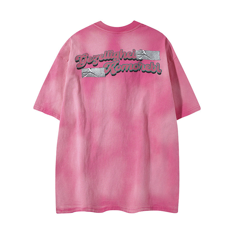 Playful Cartoon Graphic Loose Fit T-Shirt