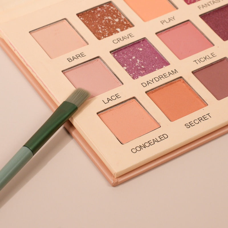18-Color Desert Rose Matte Pearlescent Eyeshadow Palette