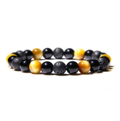 Harajuku Style Tiger Eye Gemstone Bead Bracelet