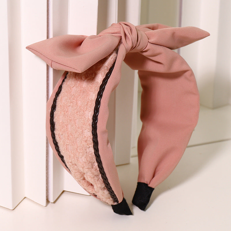 Harajuku Style Woolen Bow Knot Headband