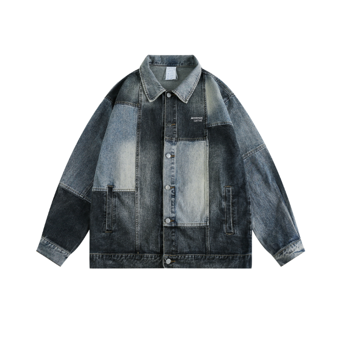 Harajuku Style Spring Ragged Denim Coat