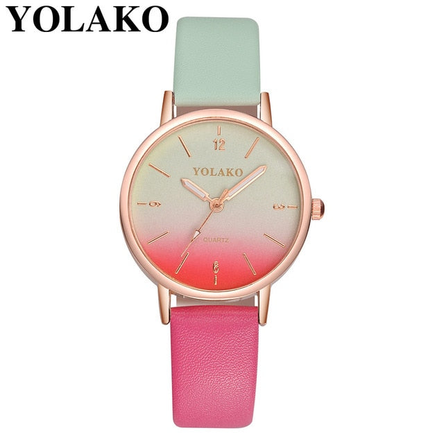 Harajuku Style Leather Quartz Women's Watch
