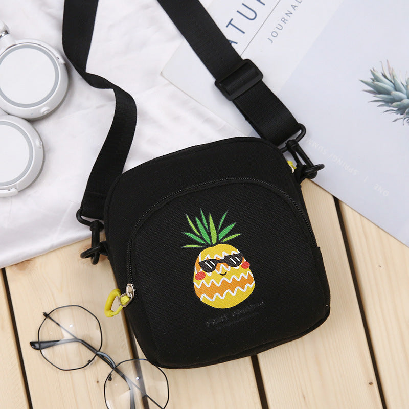 Harajuku Style Canvas Shoulder Bag - Unisex Casual Messenger