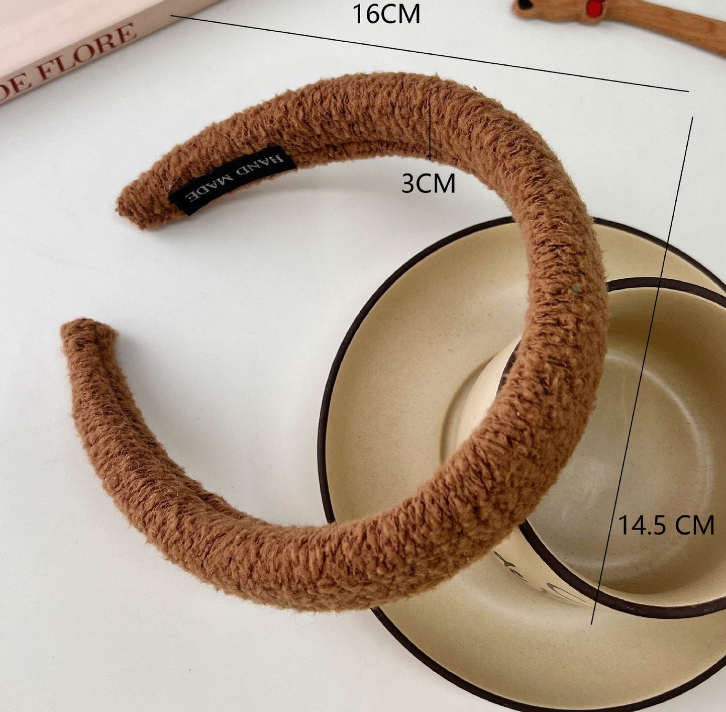 Coffee Color High Skull Top Hair Hoop