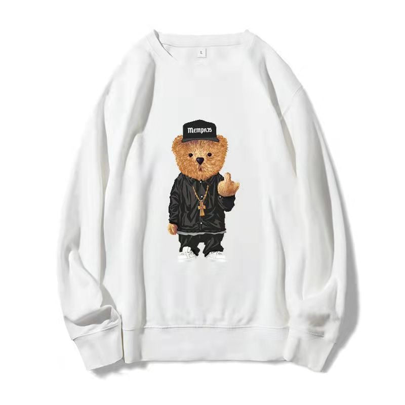 Korean Edition Loose Fit Casual Long Sleeve Sweater for Men