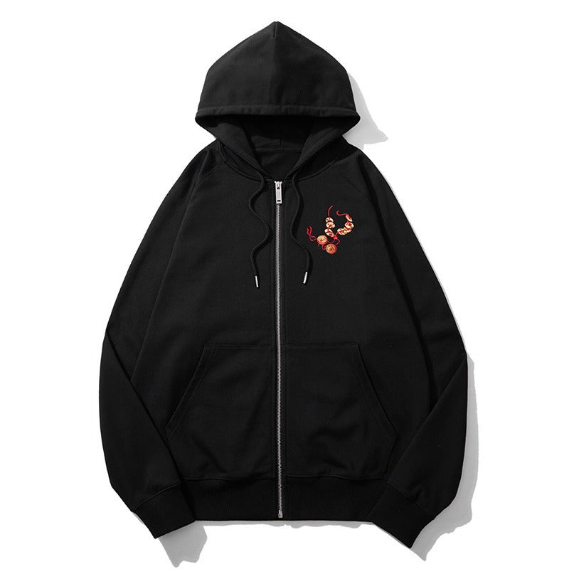 Heavy Embroidery Pixiu Sweatshirt - Men’s Harajuku Style Jacket