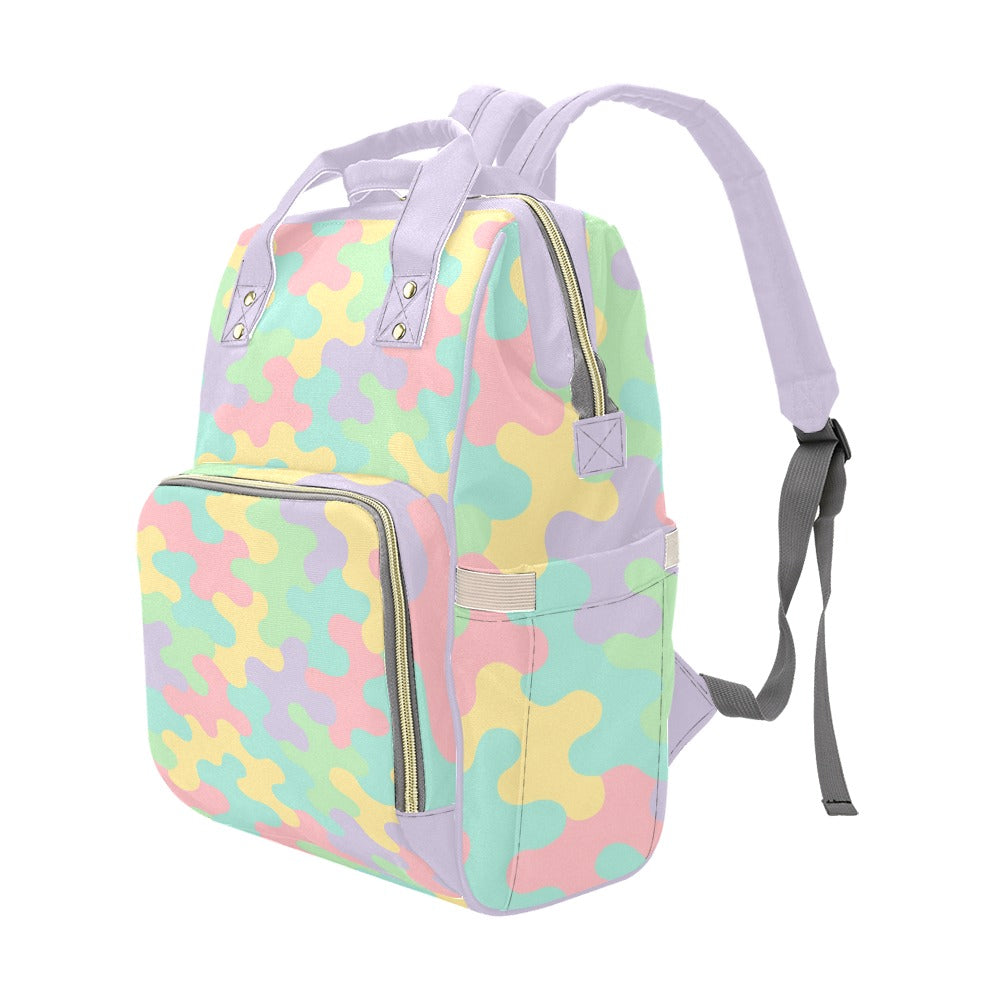 Harajuku Pastel Rainbow Camo Backpack