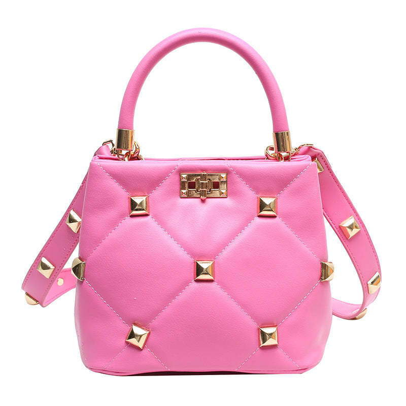 Rivet Bucket Bag - Stylish Women's Summer Handbag