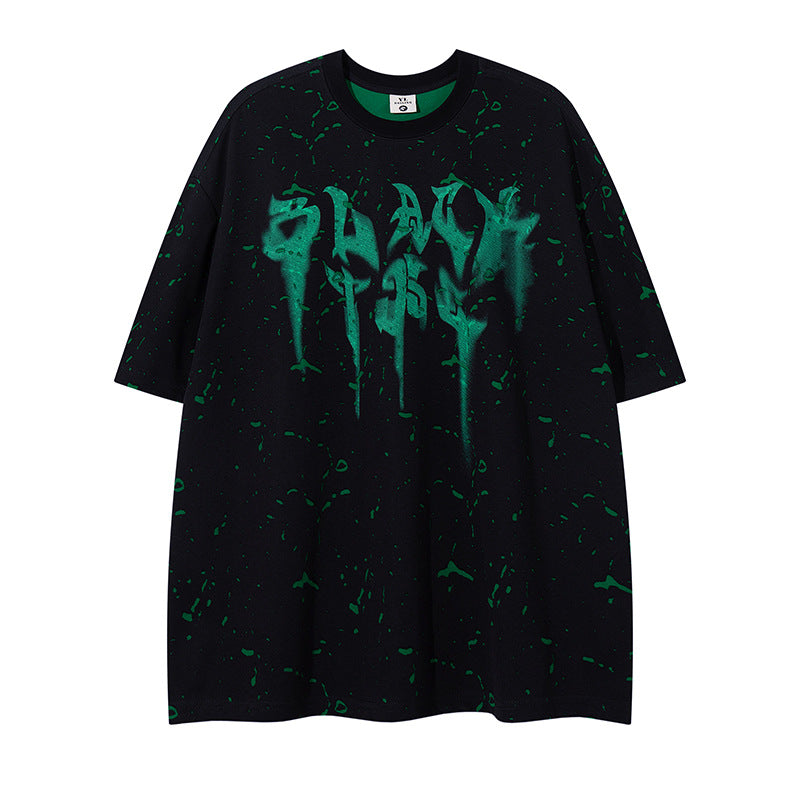 Retro Burnout Unique Design Short Sleeve T-Shirt