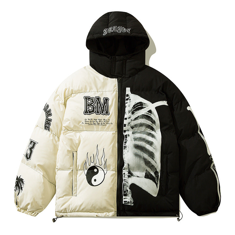 Harajuku Style Cotton Hooded Jacket for Men & Women