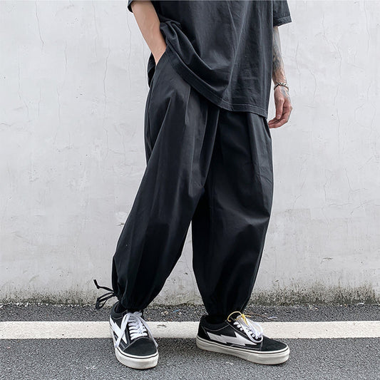 Men's Loose Cuffed Lantern Pants - Trendy Harajuku Style