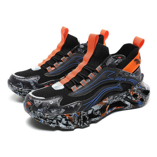 Men's Shock-Absorbing Camouflage Running Shoes