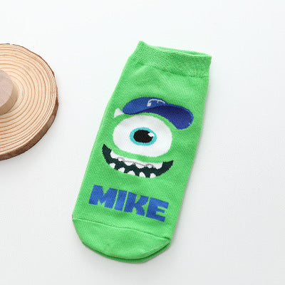 Kawaii Cartoon Cat & Dog Women’s Short Socks