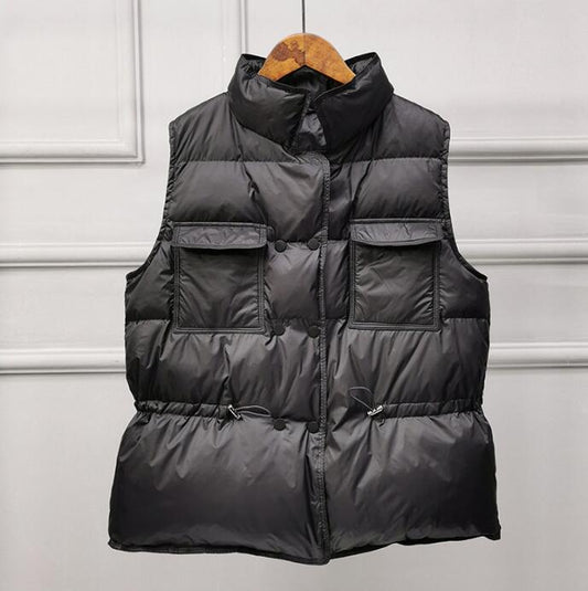 Playful Ultra Light Down Vest for Women - Harajuku Style