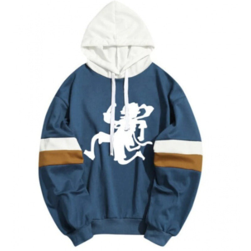 Harajuku Style 3D Patchwork Hoodie & Hat Set
