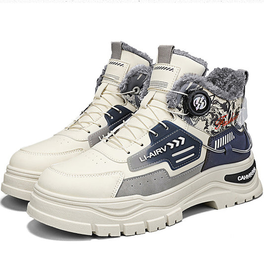 Harajuku Style  Boots for Men - Waterproof & Warm