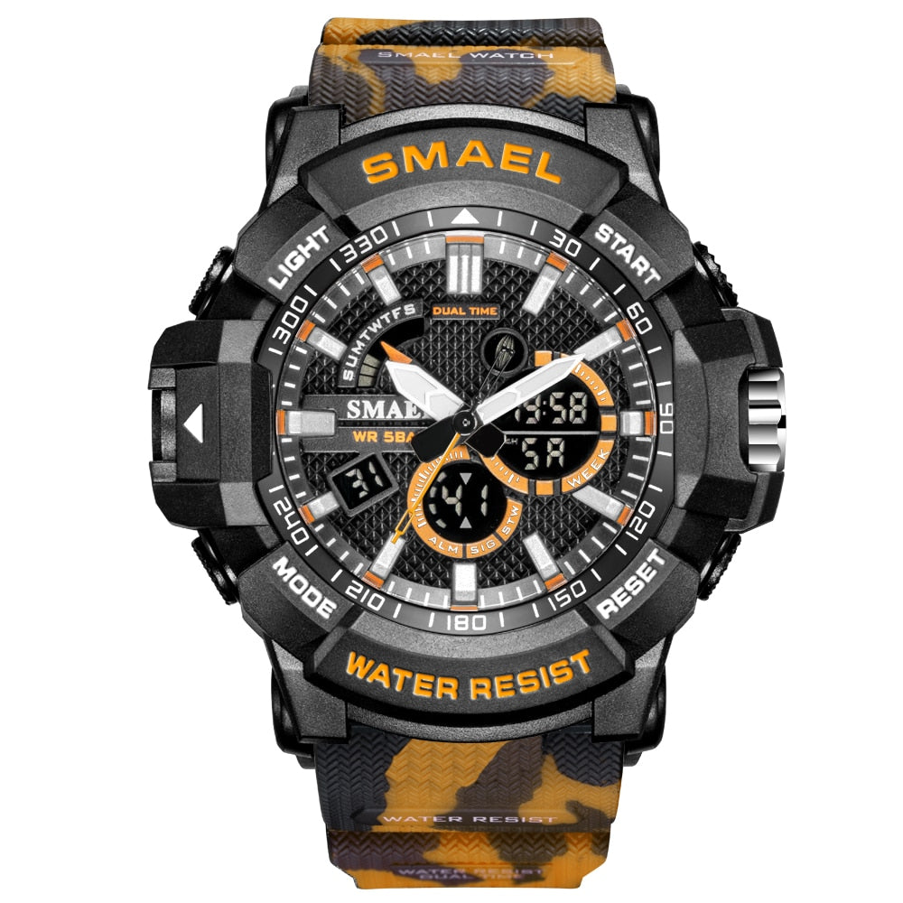 Men's Military Camouflage Waterproof Sport Watch