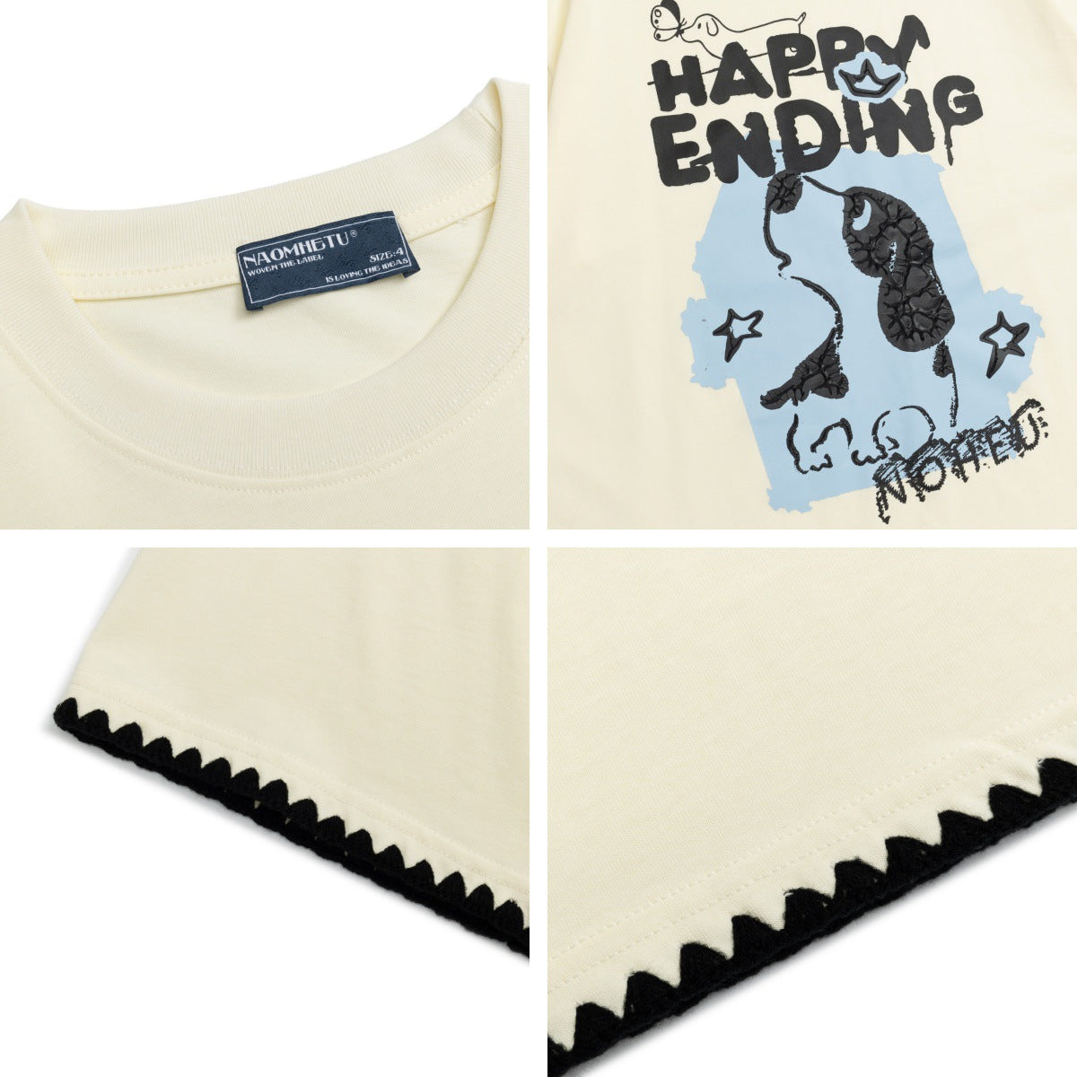 Design Dog Print Short Sleeve T-Shirt
