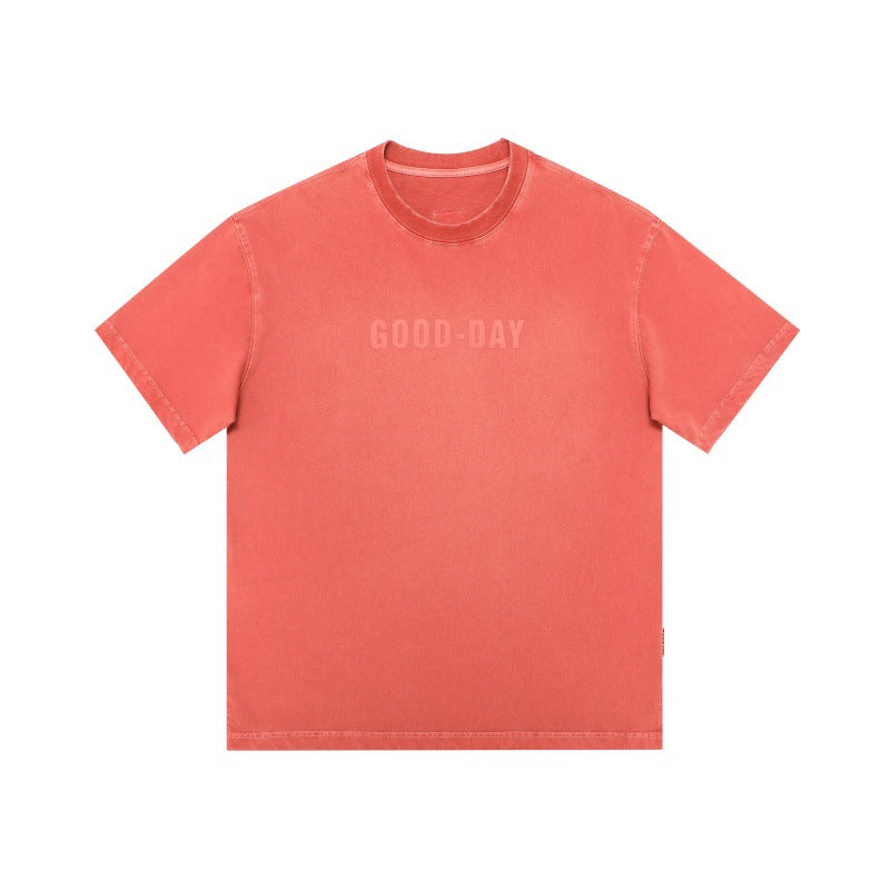 Washed & Distressed Harajuku Letter Print T-Shirt