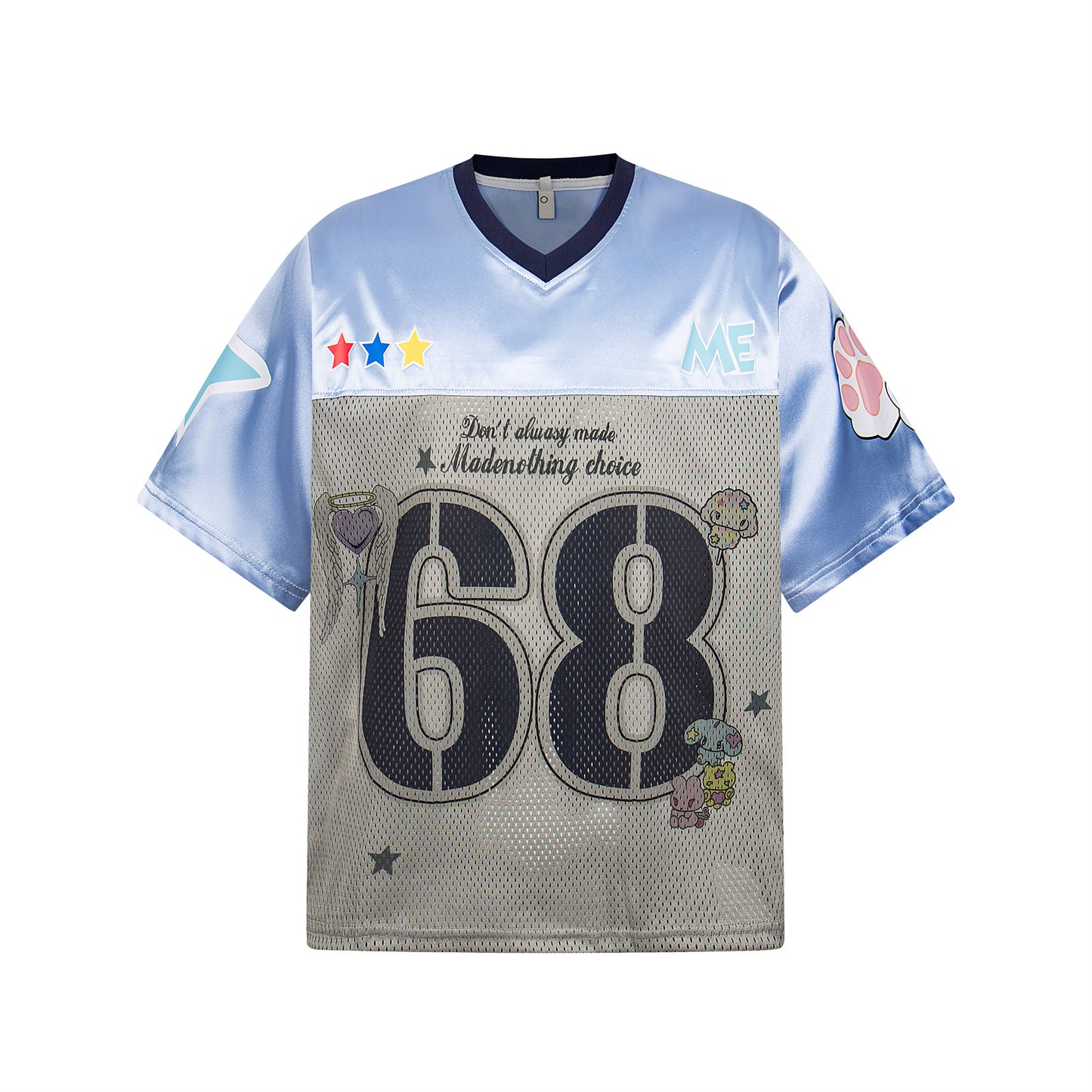 Design Sense Niche American Retro V-Neck Football Jersey