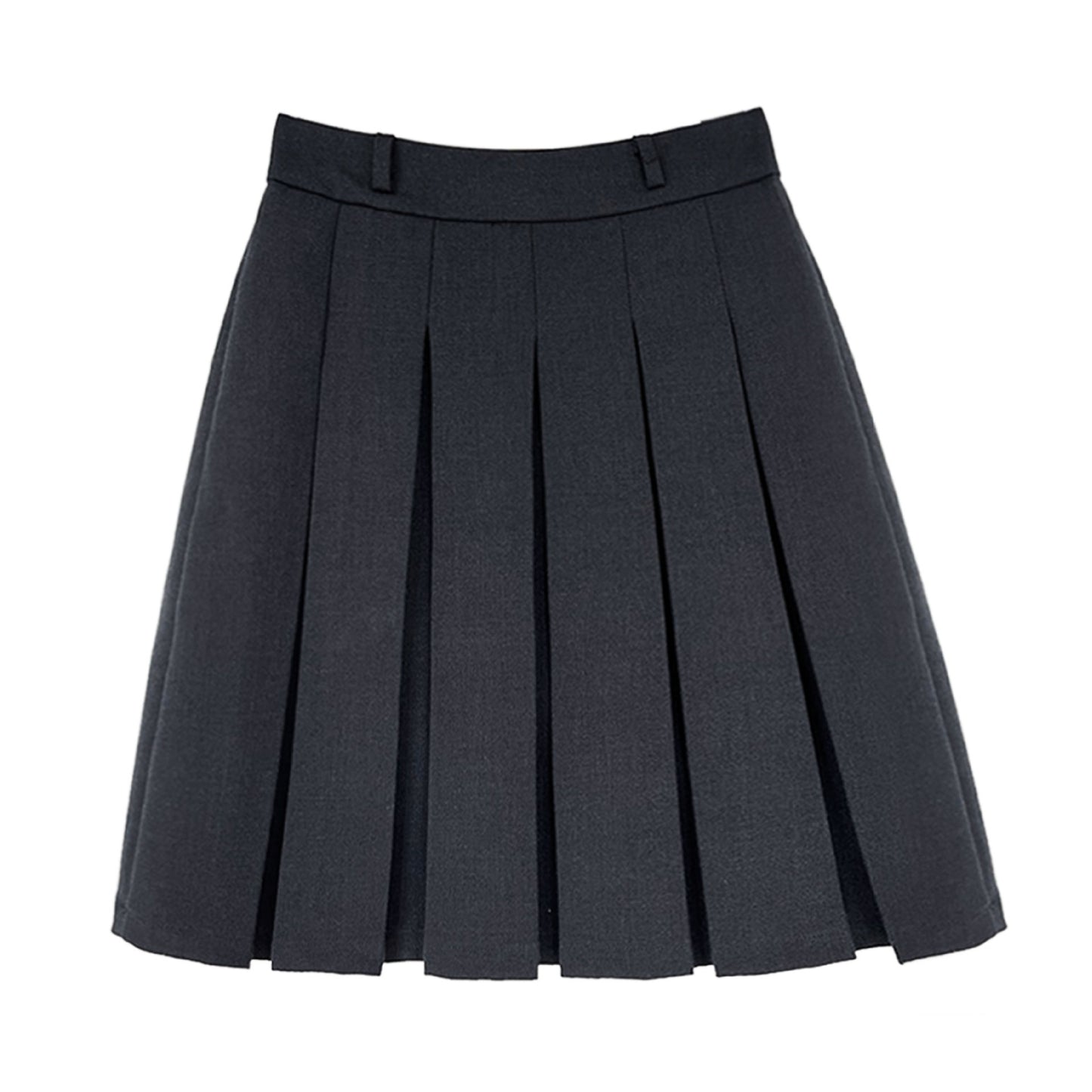 Harajuku High Waisted Woolen Pleated A-Line Skirt