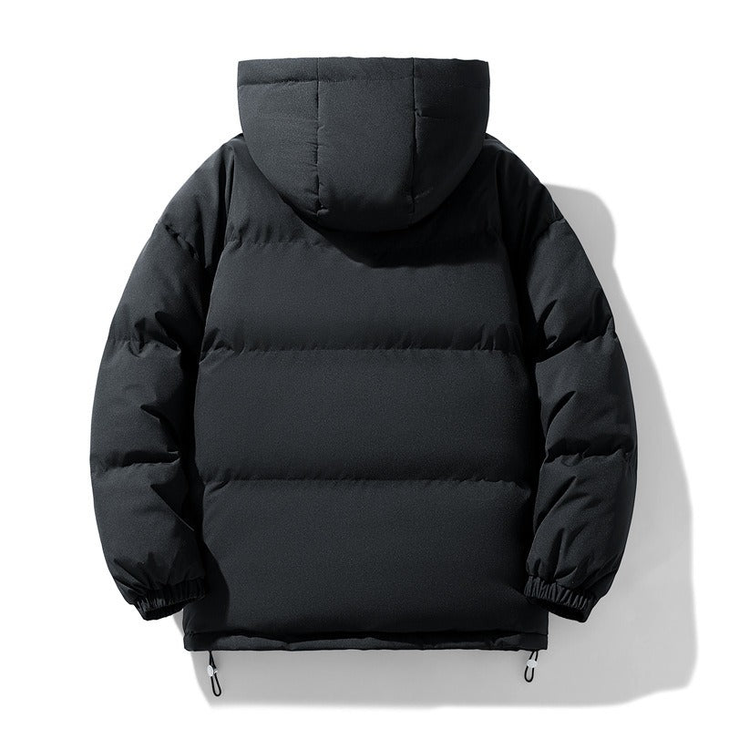 Harajuku Style Thick Cotton Coat - Unisex Plush Jacket
