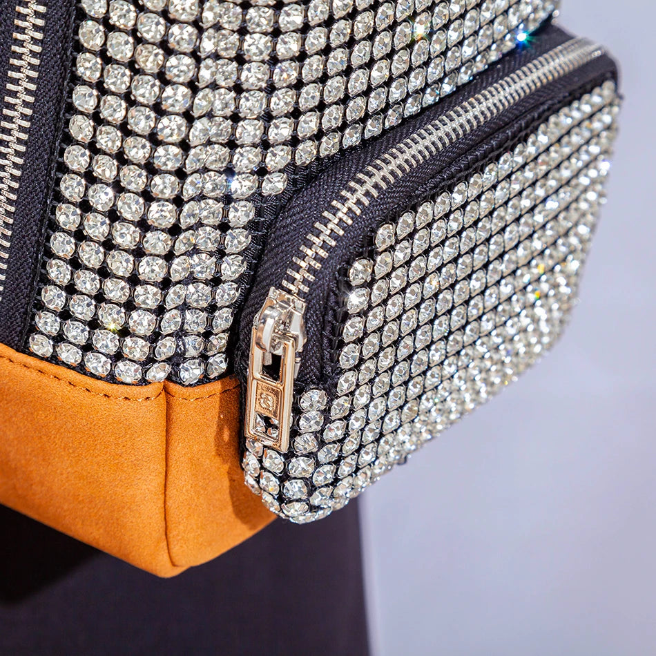 Kawaii Rhinestone Crossbody Bag - Harajuku Style