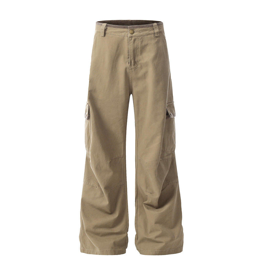 Harajuku Style Wide-Leg Casual Trousers for Men