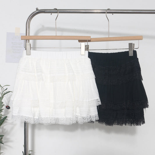 Lace Anti-Light Half Skirt for Women