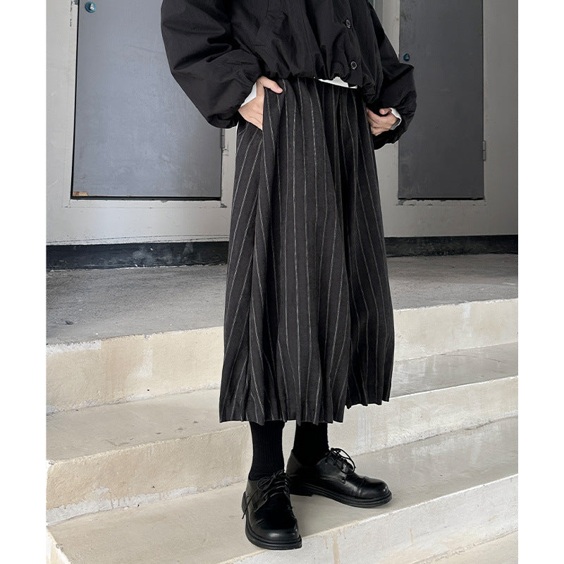 Casual Dark Grey Velvet Lantern Pants
