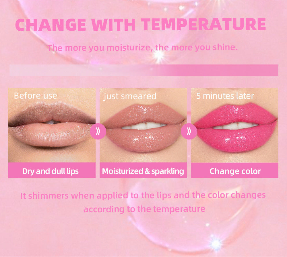Hydrating Color Changing Lip Gloss - Sparkling Shimmer Lip Oil