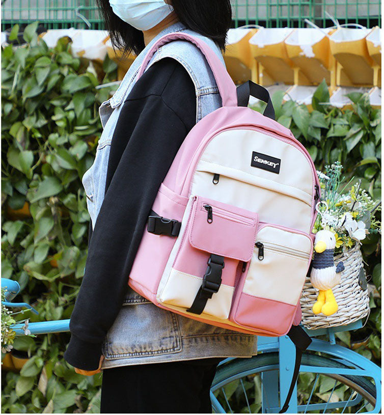 Fresh Literary Campus Girl Backpack - Harajuku Style