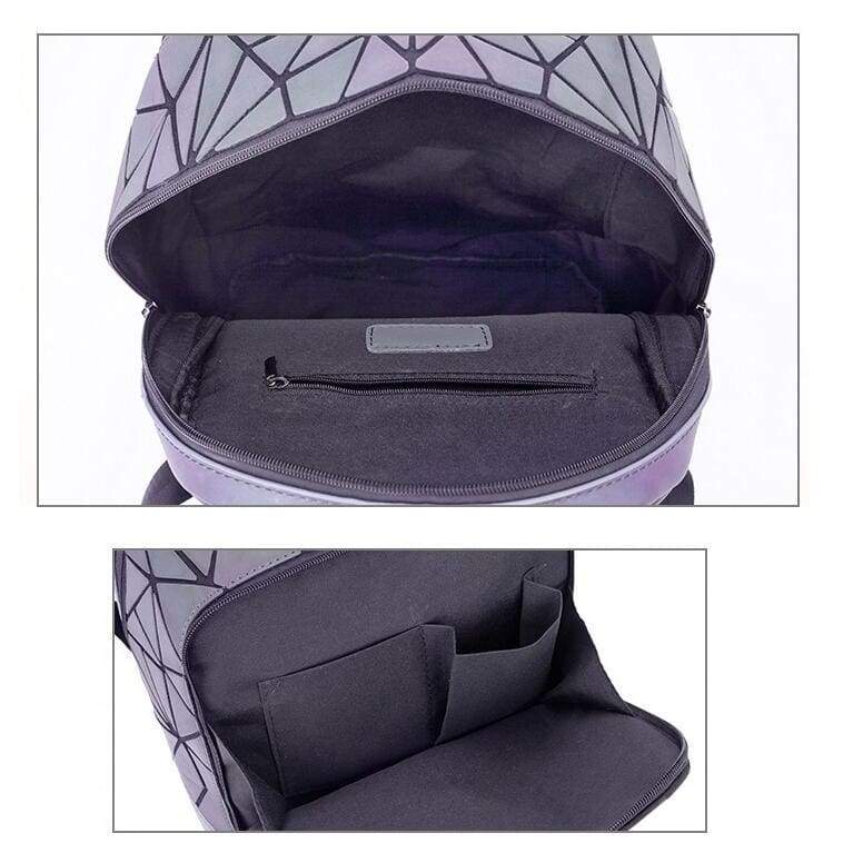Hype Geometric Prism Luminous Backpack - Larger Size