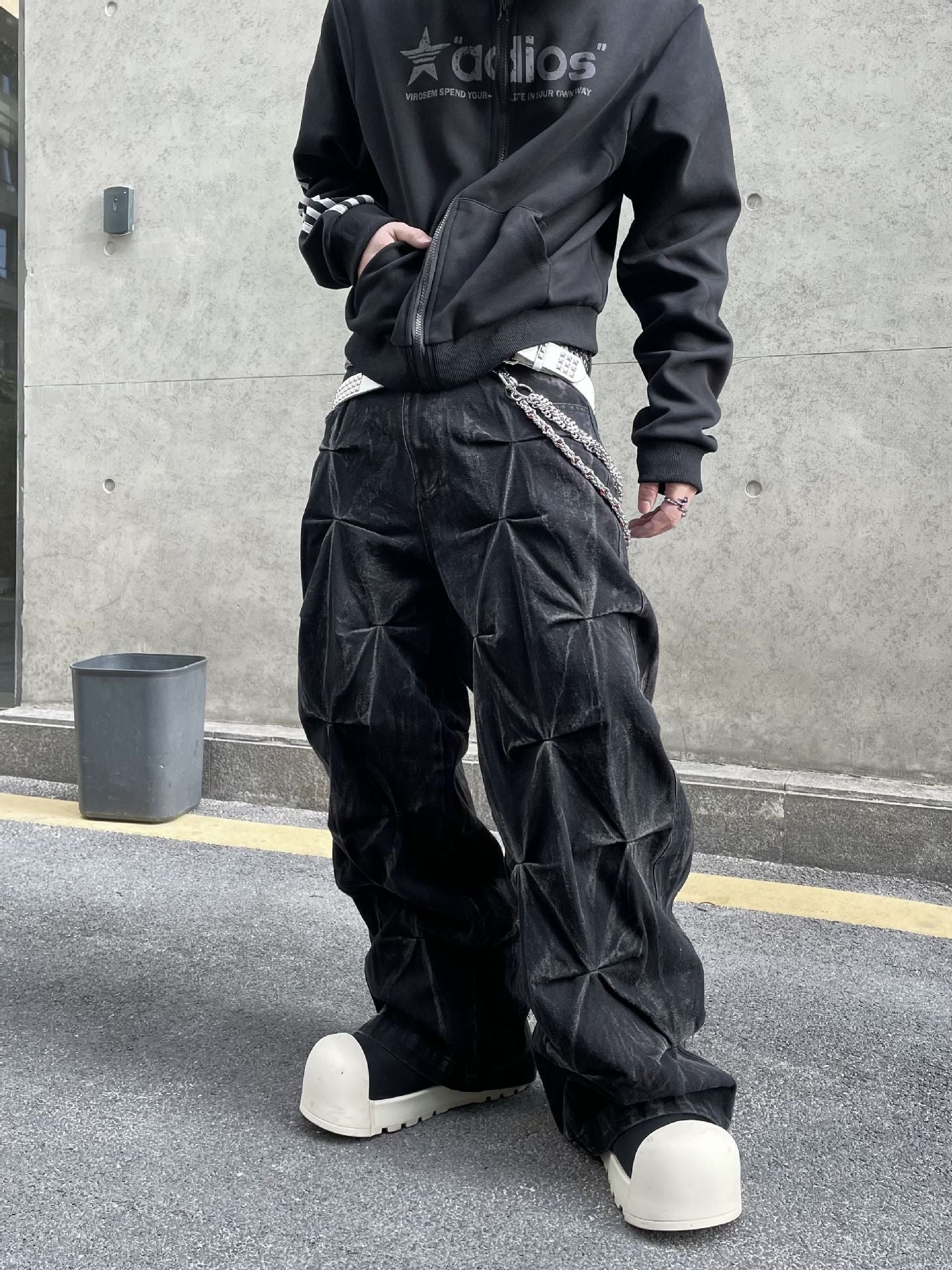 Cowboy Street Versatile Casual Wide Leg Pants