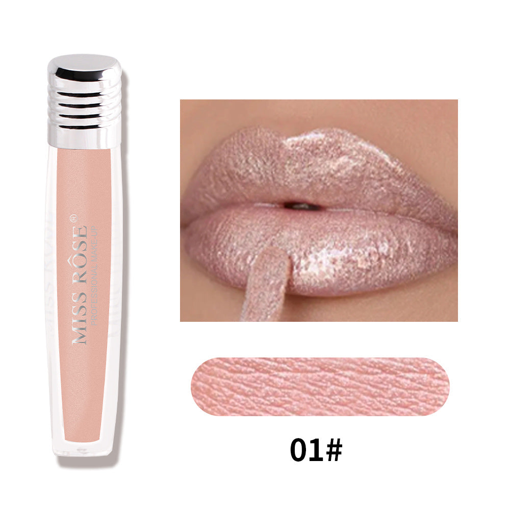 Candy Pearl Lip Gloss - Non-Sticky Velvet Finish