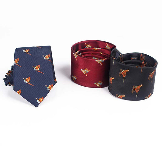 Yarn Dyed Jacquard Bird Multi Color Bow Tie