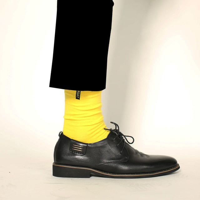 Colorful Harajuku Style Men's High Thigh Socks