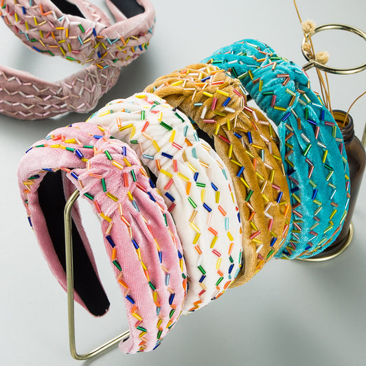 Headband ZA - Retro Flannel Knotted Hairpin