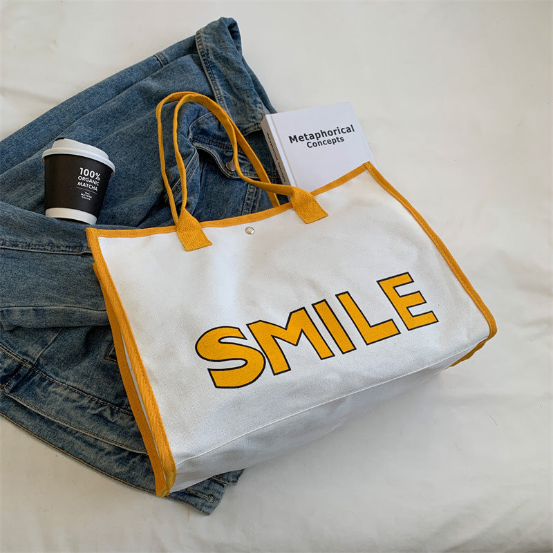 Harajuku Style Large Capacity Tote Bag - Fashionable & Portable