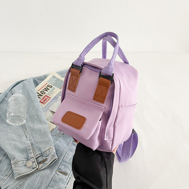Trendy Mini Backpack for Girls - Korean Style Canvas Bag