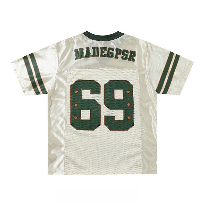 Retro V-neck Loose Fit Women's Summer Tee