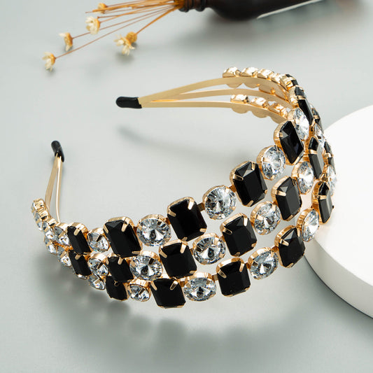Exaggerated Metal Three-Row Headband