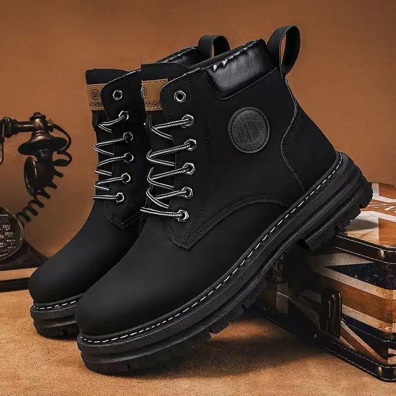Couples Playful Ankle Boots - Stylish Height-Enhancing Platform