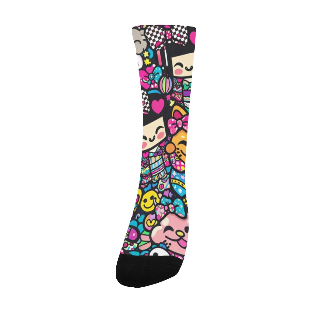 Harajuku Pop Parade Collage Custom Socks