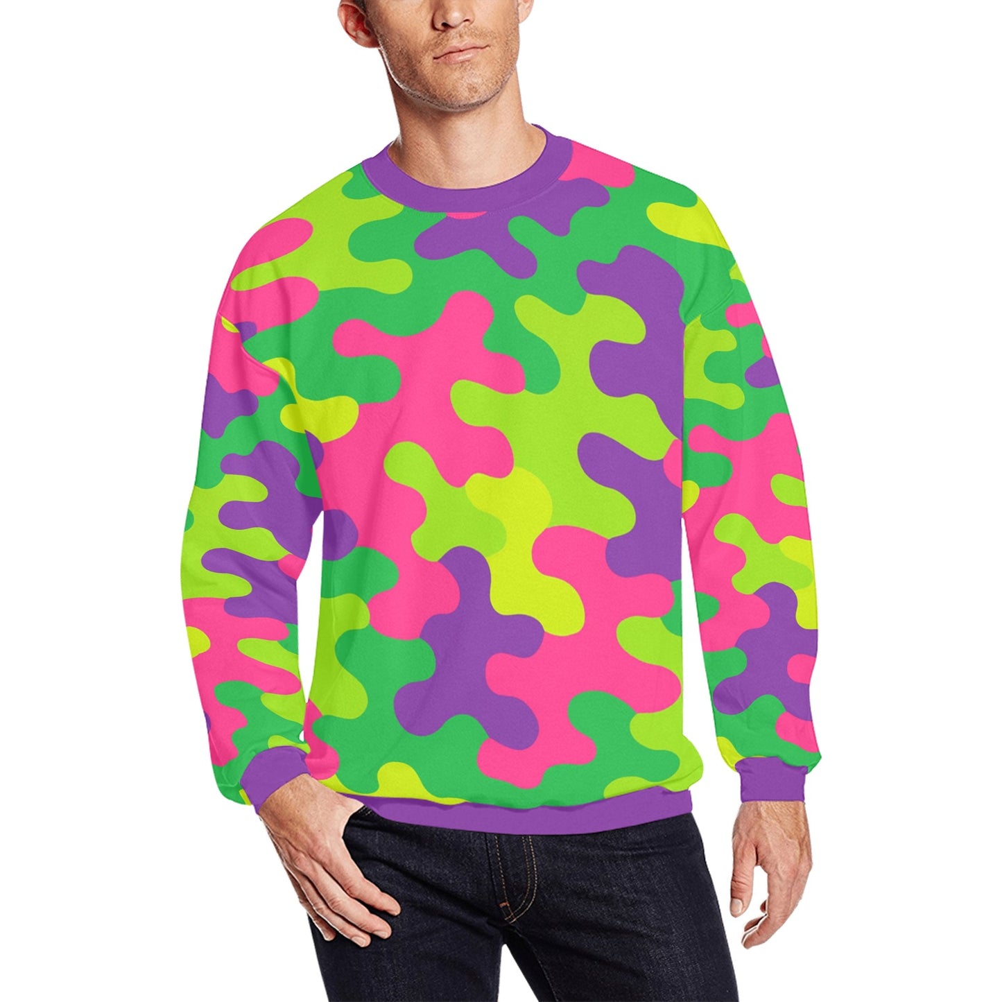 Harajuku Rainbow Camo Sweatshirt