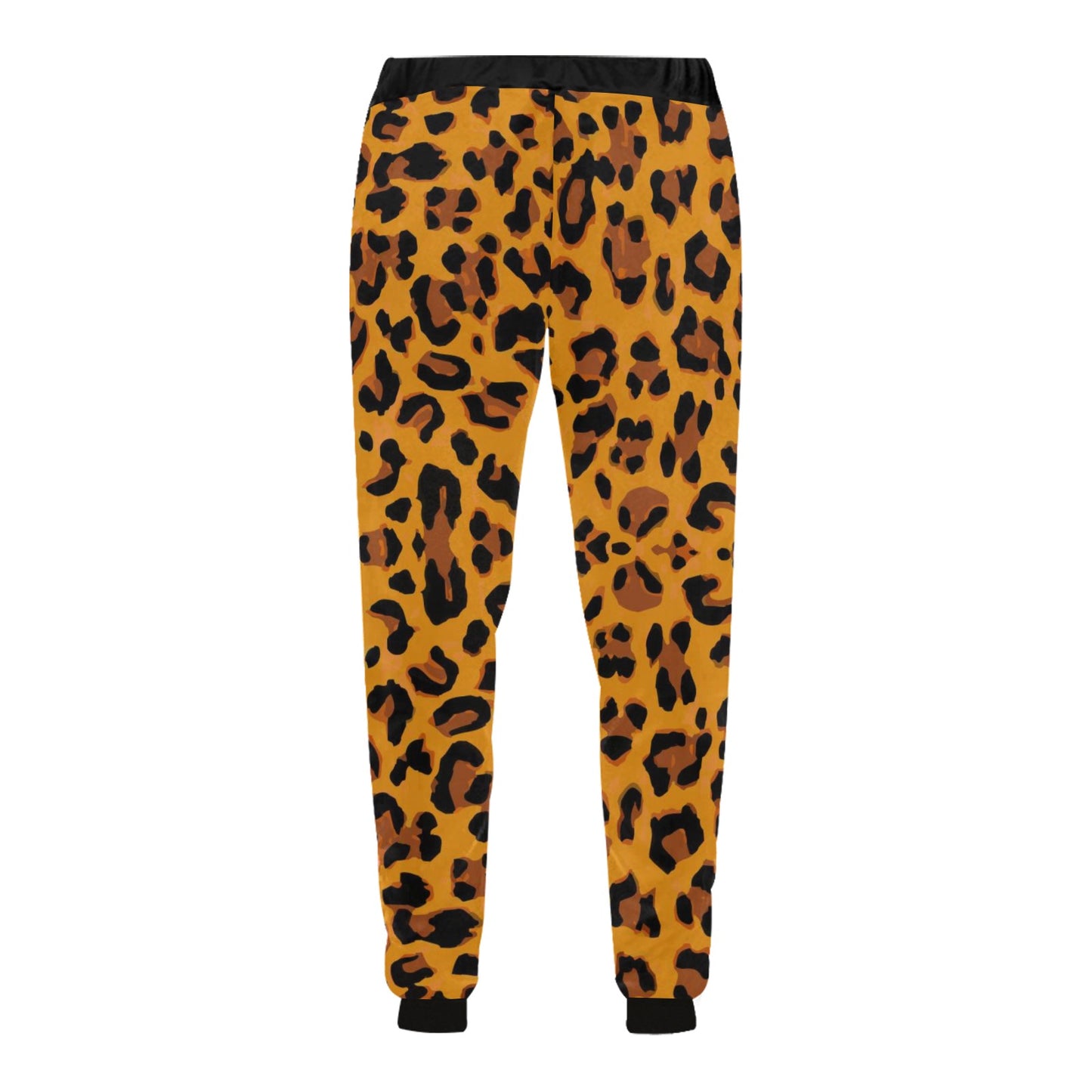 Orange Leopard Joggers Casual Baggy Slacks