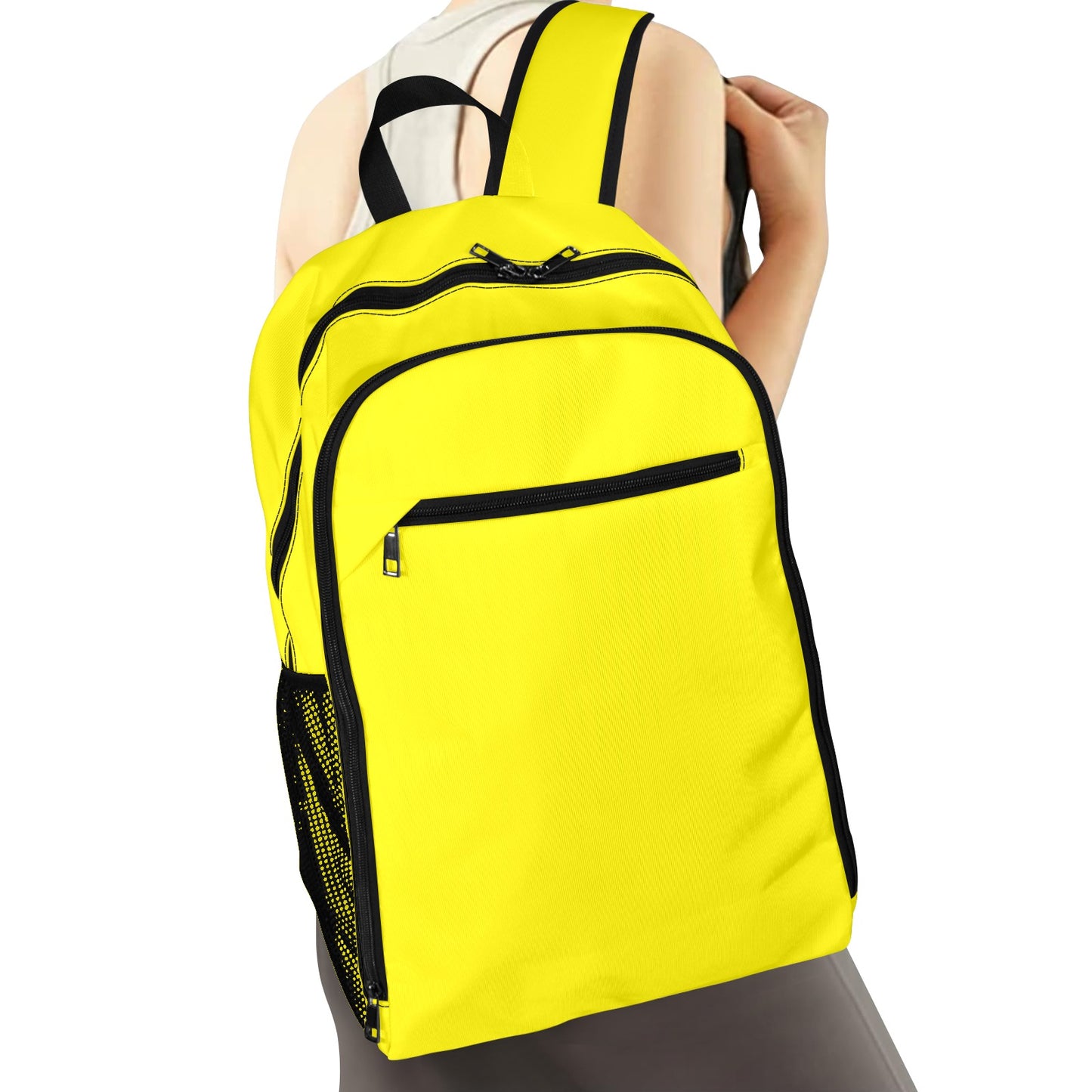 Highlighter Yellow All Over Print Leisure Sports Backpack