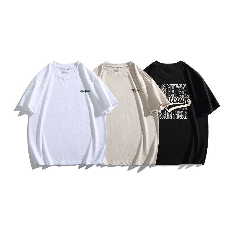 Harajuku Style Letter Printed Loose Fit T-Shirt