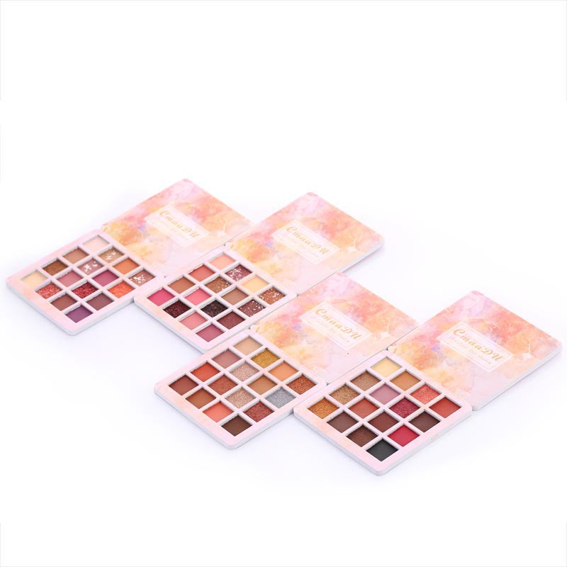 16 Vibrant Shades of Waterproof Shiny Eyeshadow